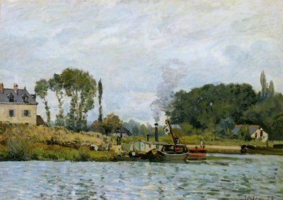 Barche alla chiusa di Bougival, 1873 da Alfred Sisley